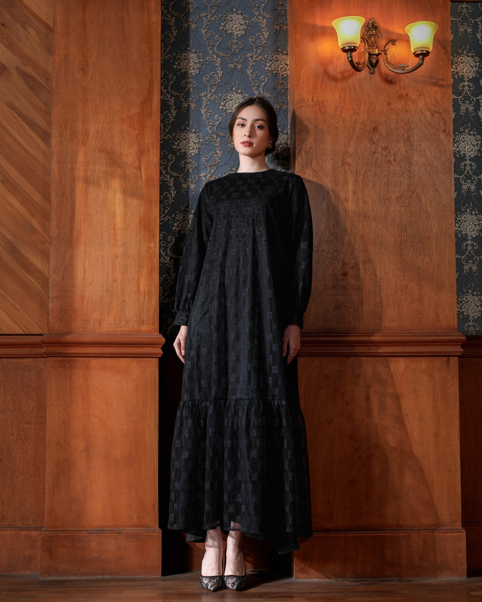 heaven line long dress （ black/ S） メルトザレディ 【公式通販】