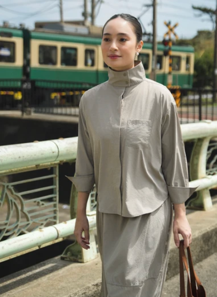 Esme High Neck Shirt