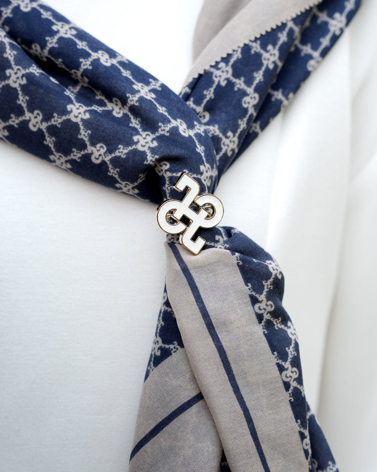 Monochrome Brooch