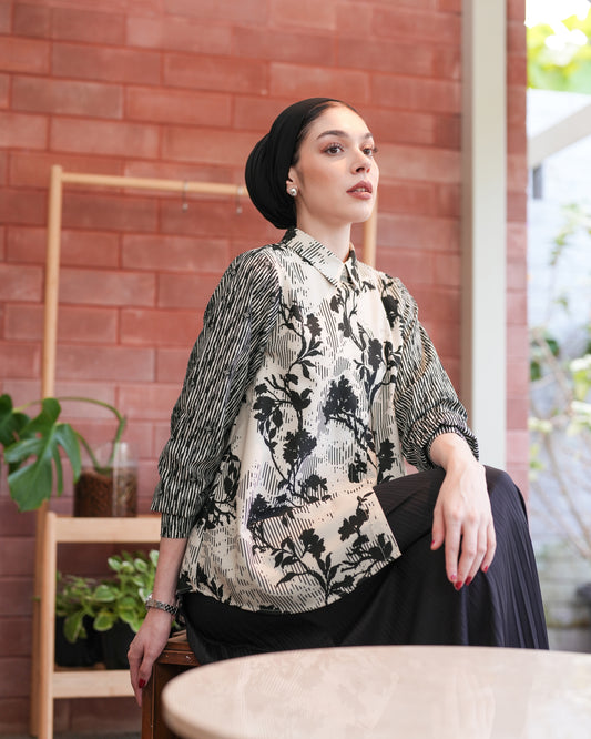 Heaven Lights - Mareen Shirt - Women's Patterned Shirt - Women's Clothes