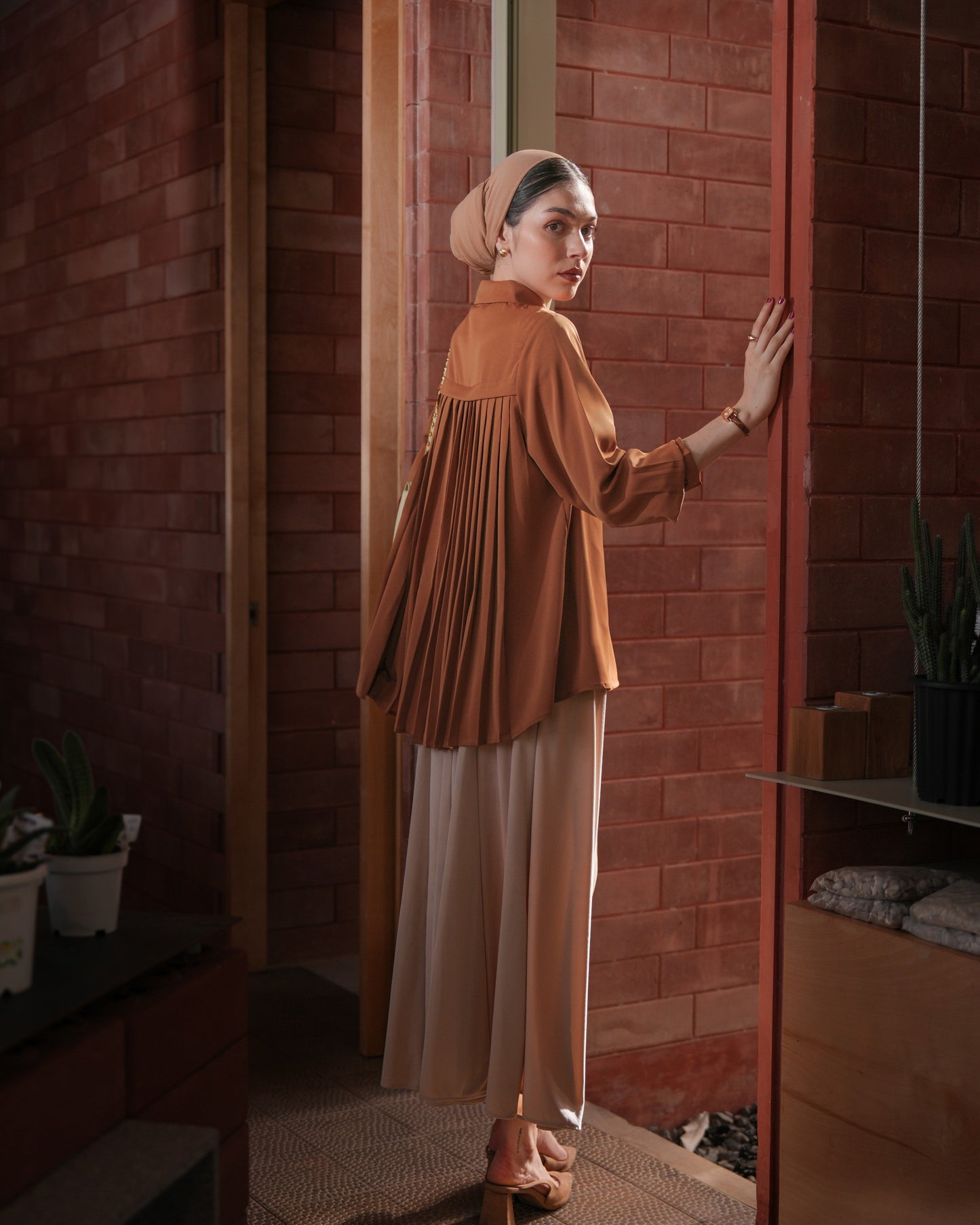 Gianni Pleats Shirt