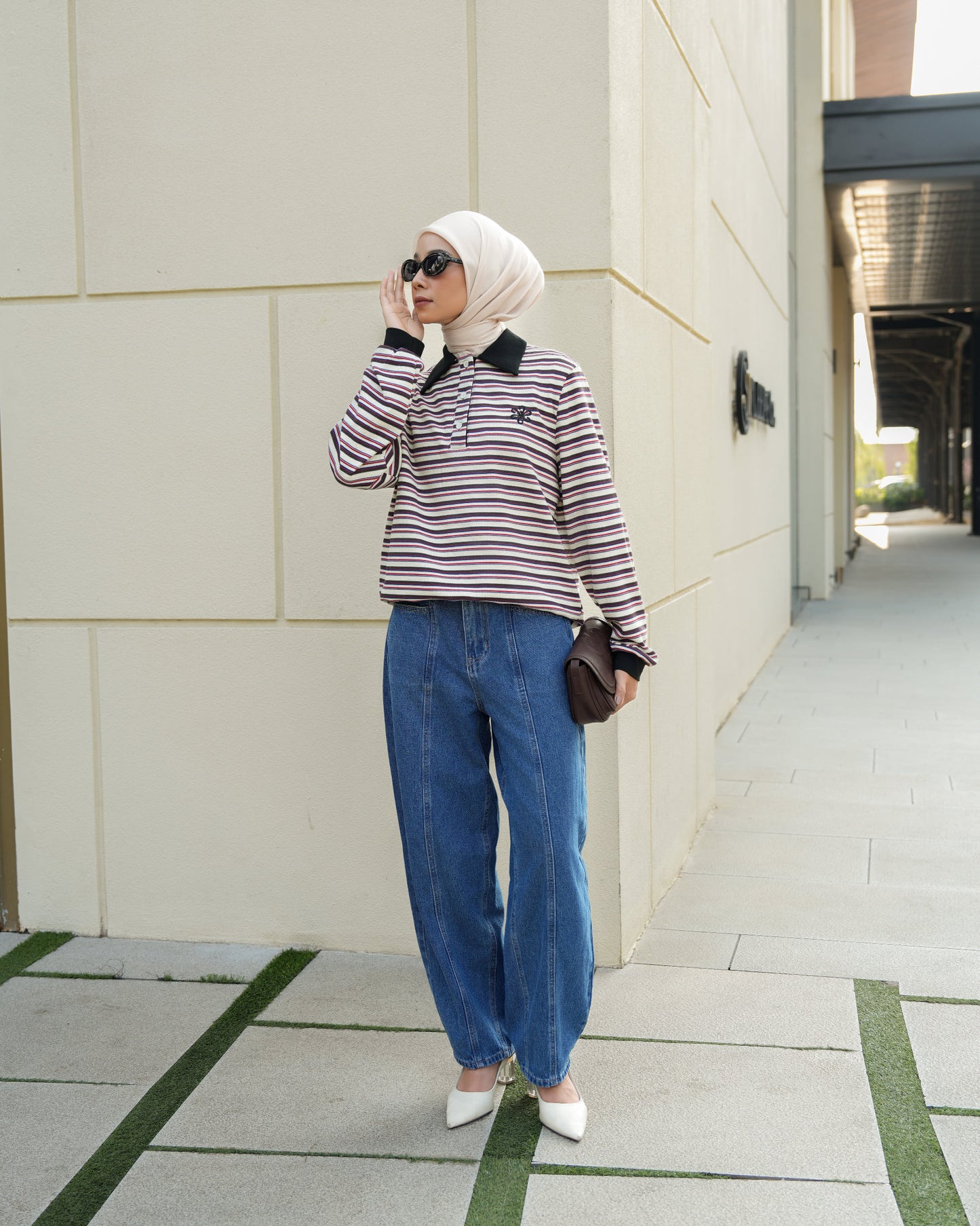 Camellia Polo Sweatshirt