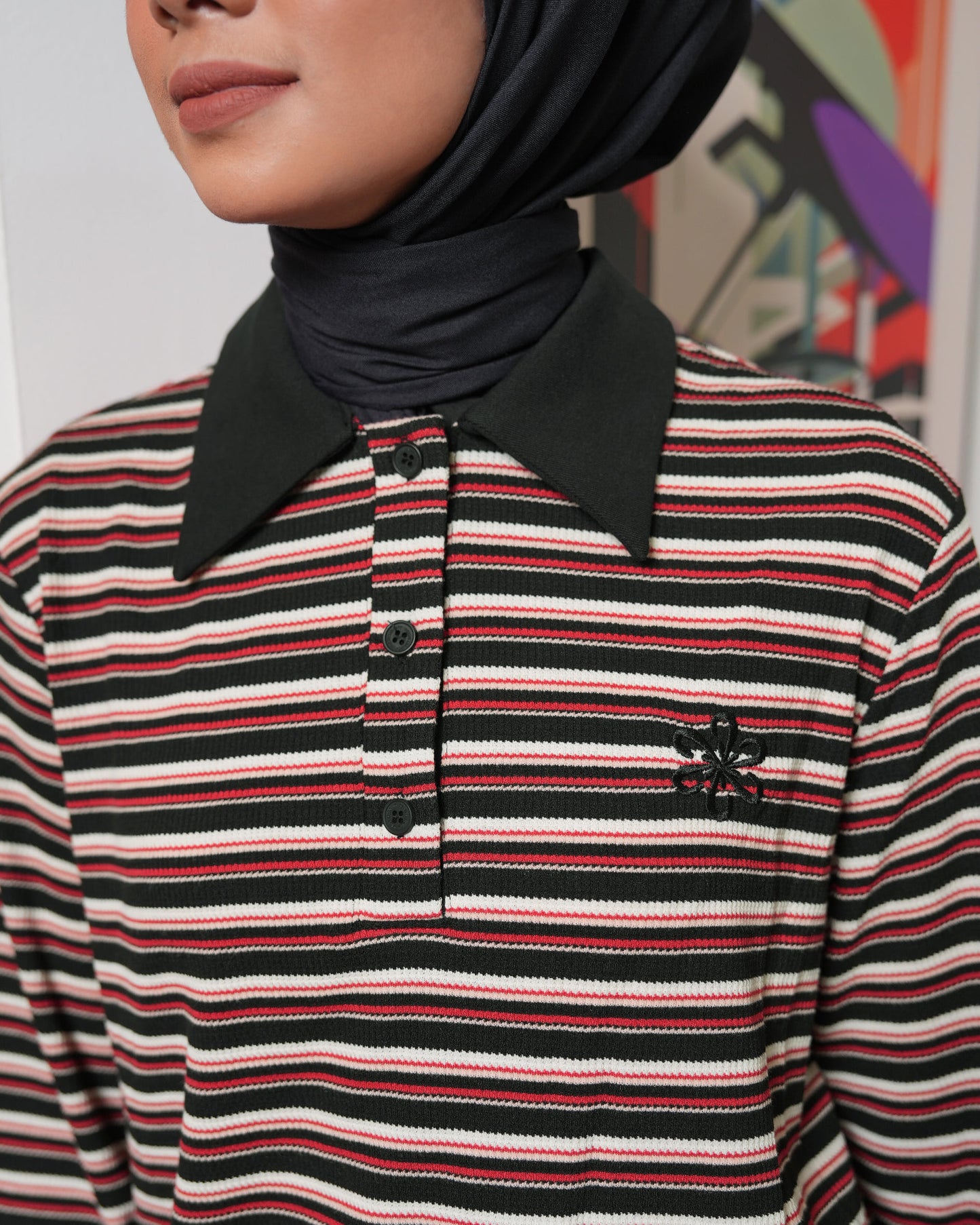 Camellia Polo Sweatshirt