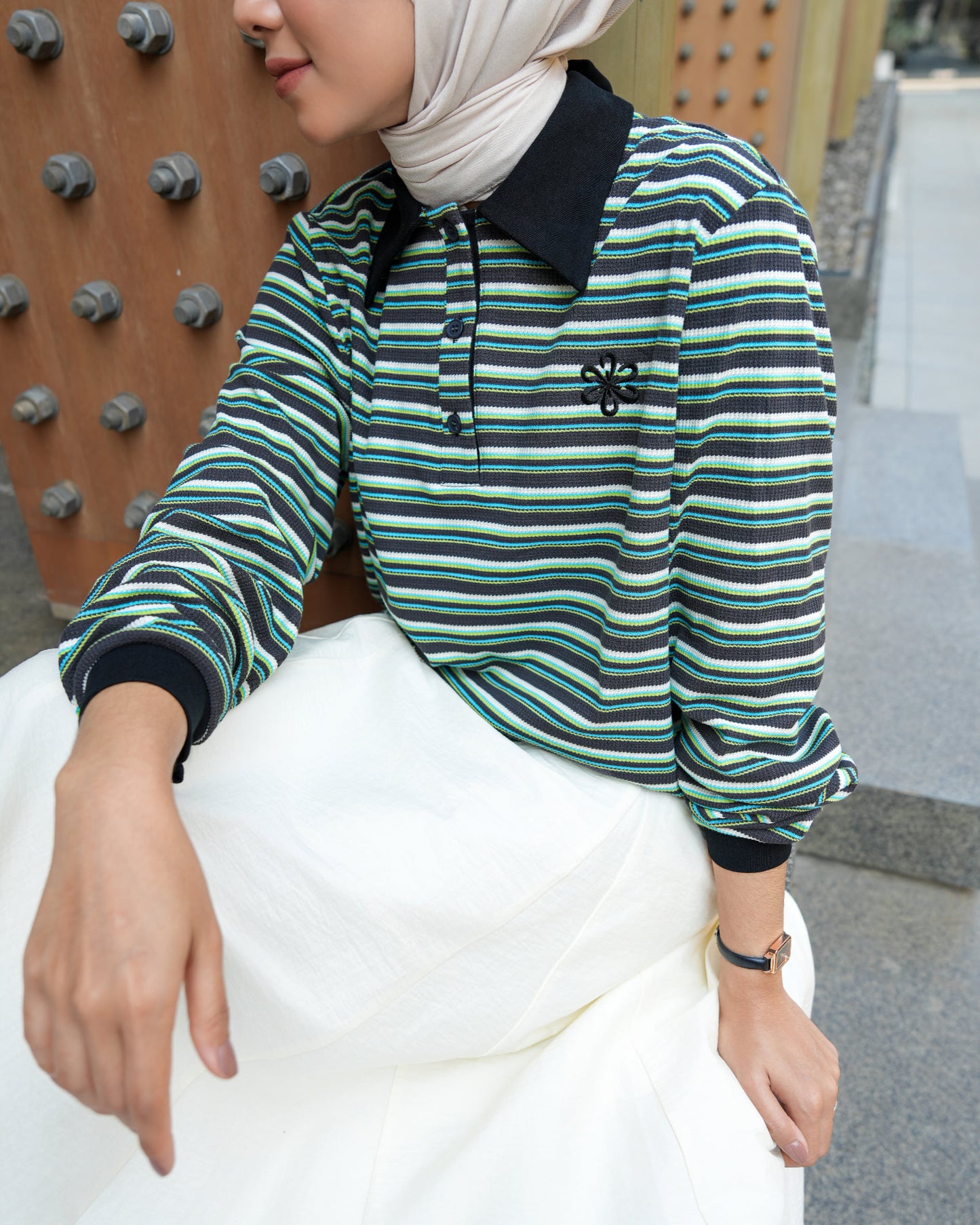 Camellia Polo Sweatshirt