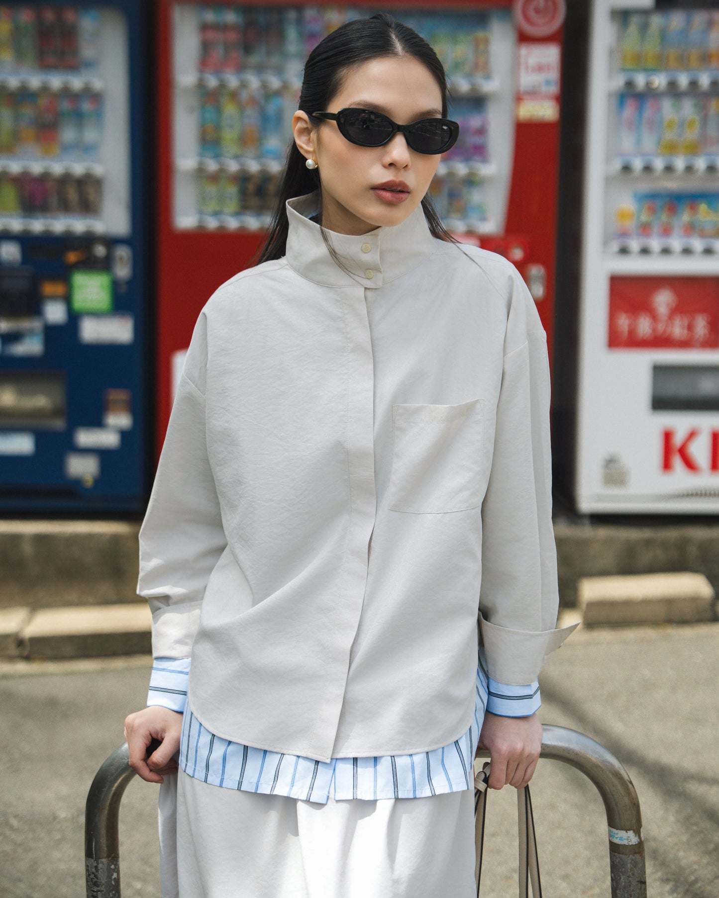 Esme High Neck Shirt