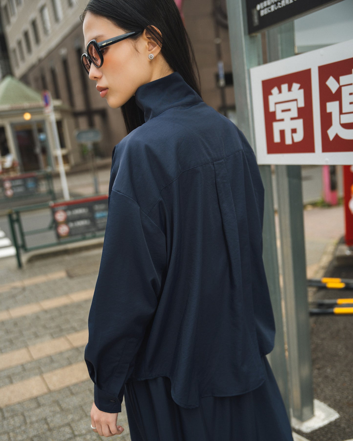 Esme High Neck Shirt