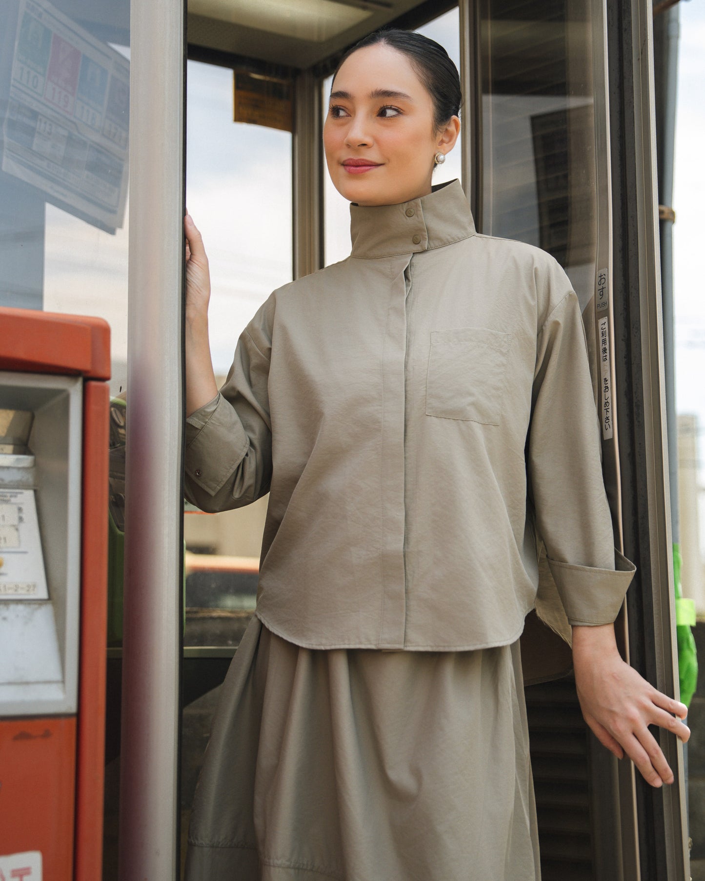 Esme High Neck Shirt