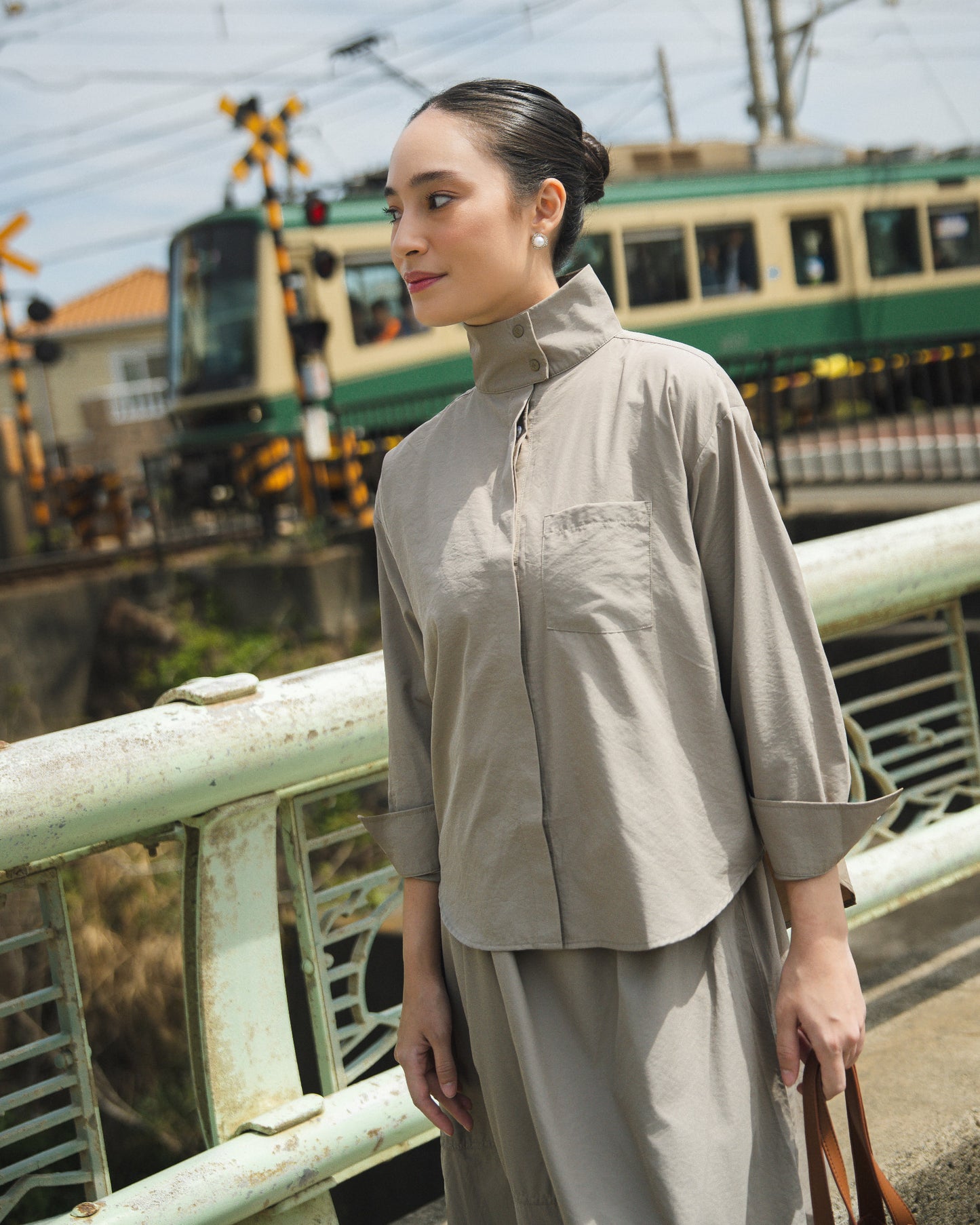 Esme High Neck Shirt