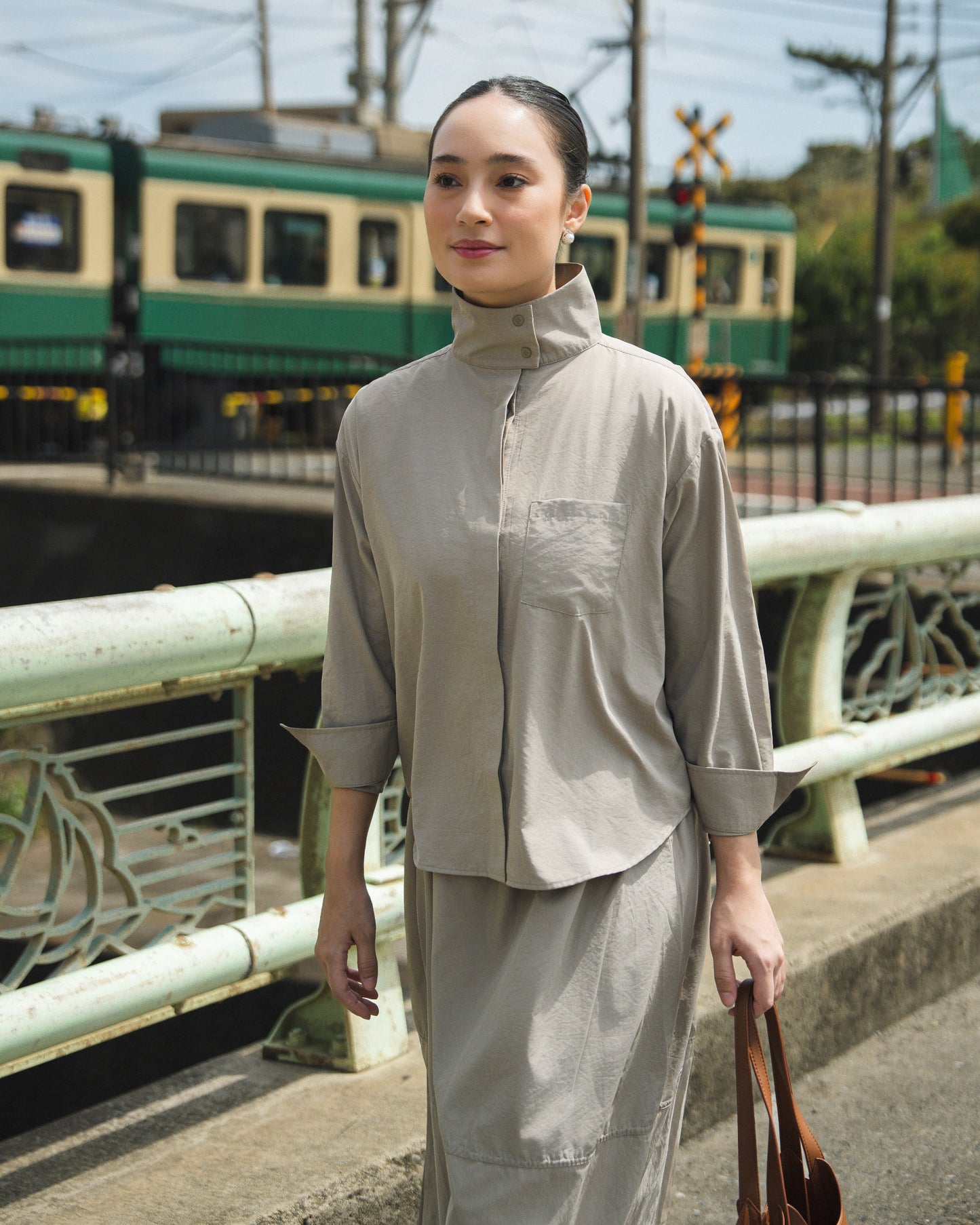Esme High Neck Shirt