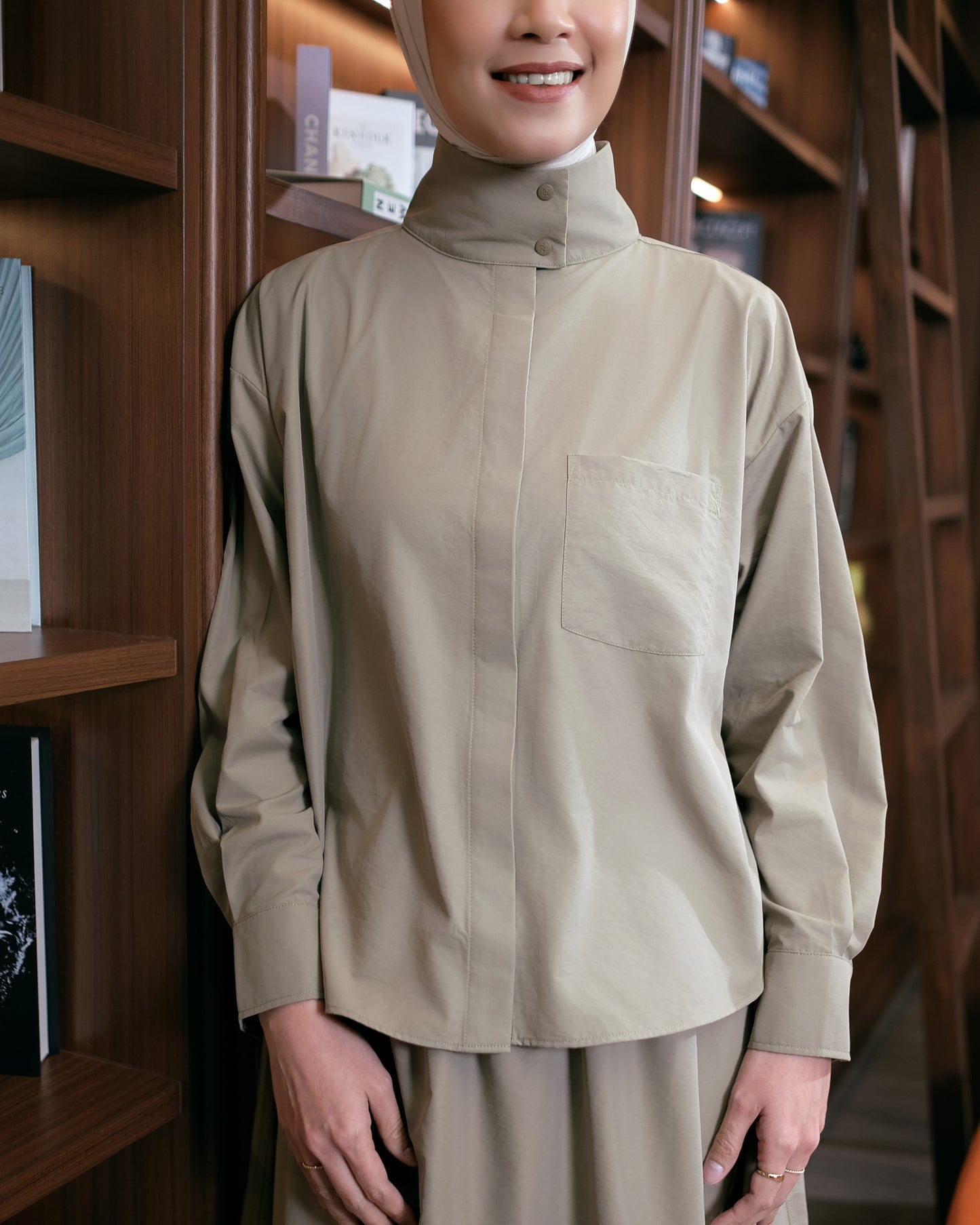 Esme High Neck Shirt