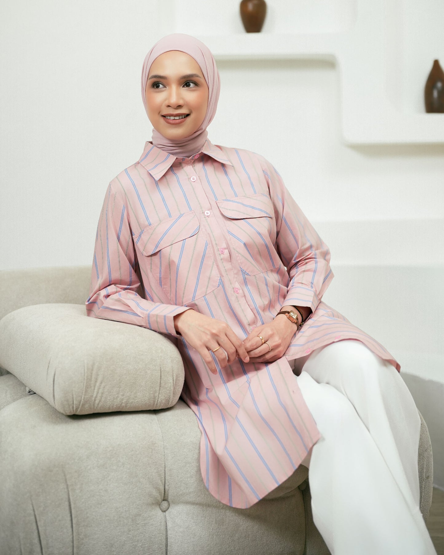 Esme Long Stripe Shirt