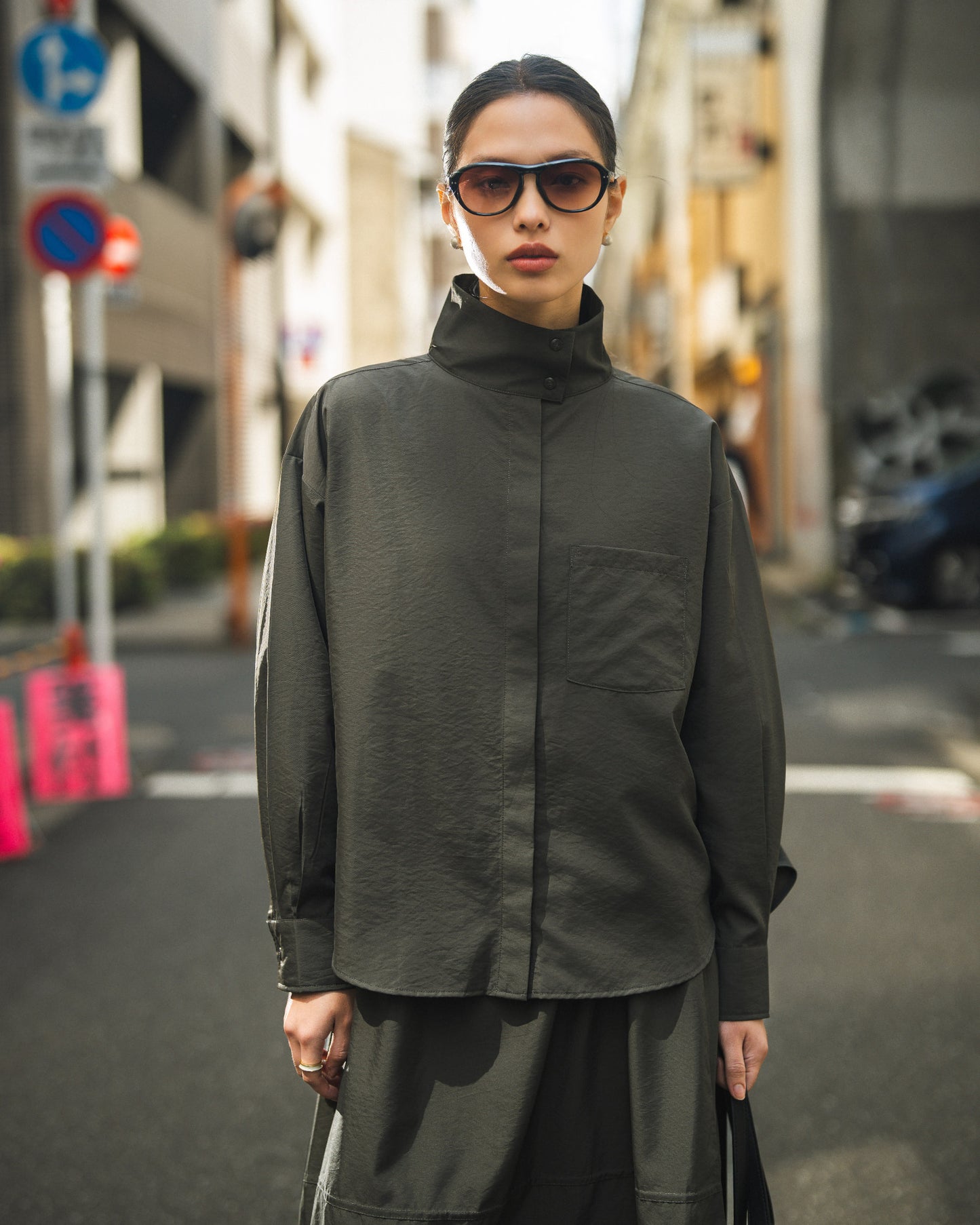 Esme High Neck Shirt
