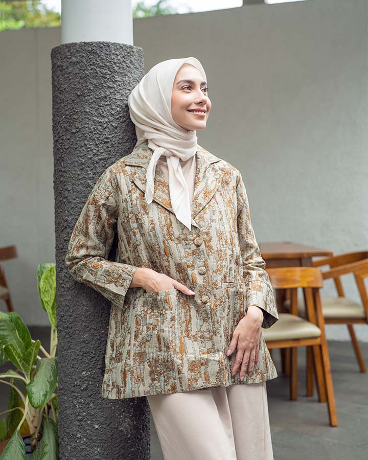 Heaven Lights - Shazia Blazer - Women's Jaquard Blazer