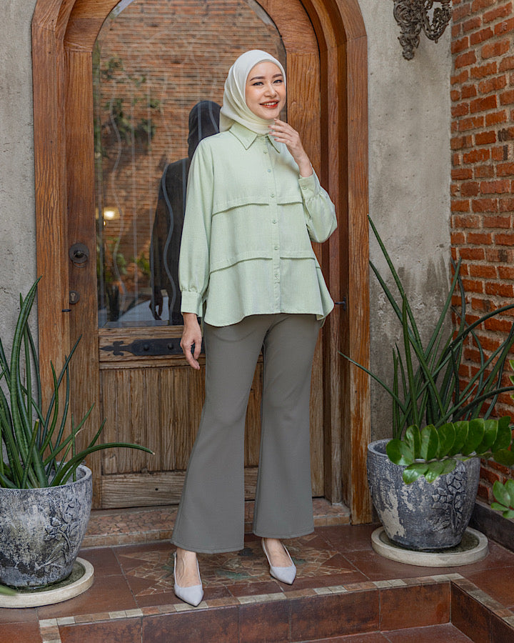 Heaven Lights - Lora Flare Pants - Muslim Women's Cutbray Long Pants
