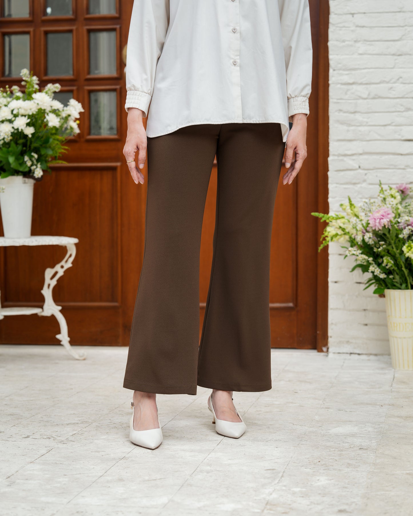 Heaven Lights - Lora Flare Pants - Muslim Women's Cutbray Long Pants