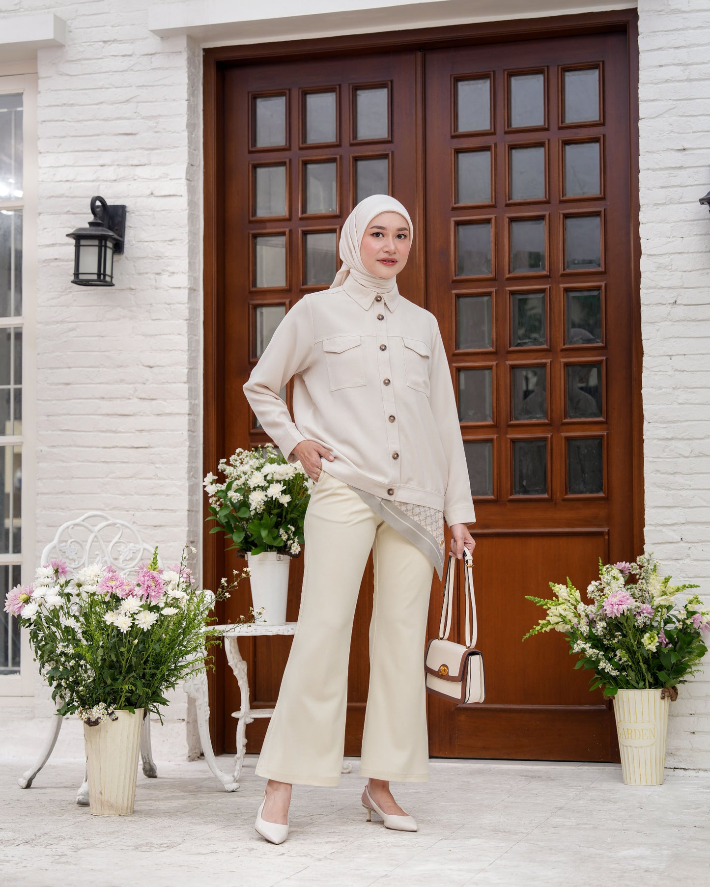 Heaven Lights - Lora Flare Pants - Muslim Women's Cutbray Long Pants