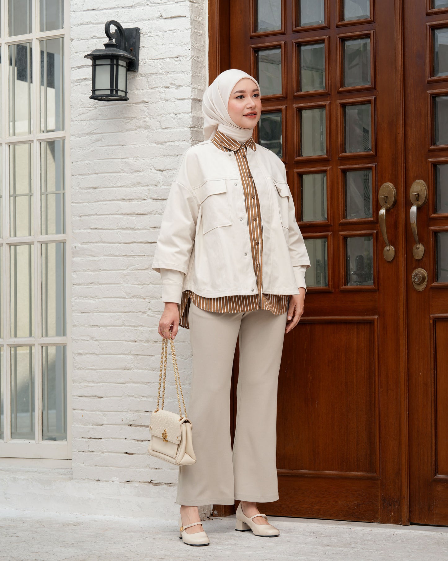 Heaven Lights - Lora Flare Pants - Muslim Women's Cutbray Long Pants