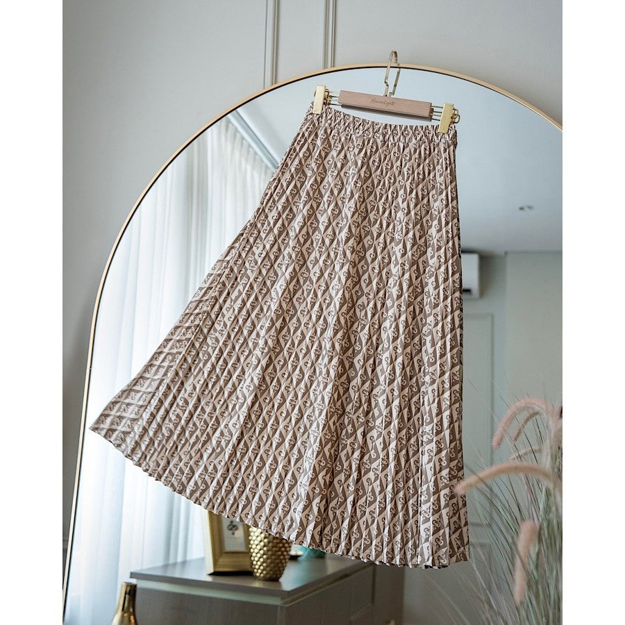 Monogram Pleats Skirt