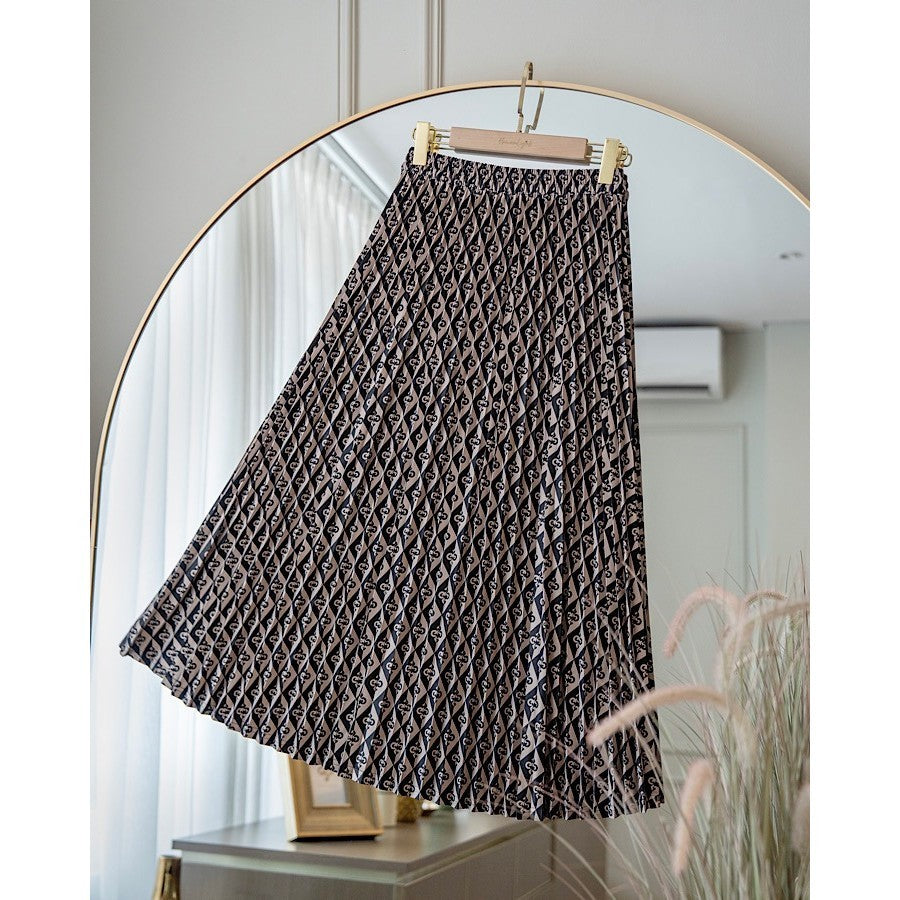 Monogram Pleats Skirt