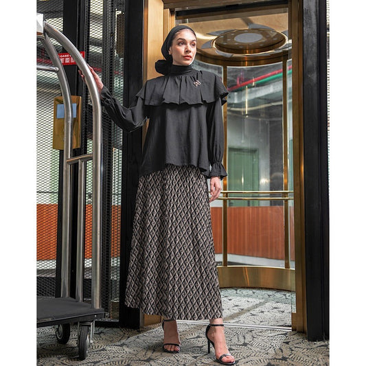Monogram Pleats Skirt