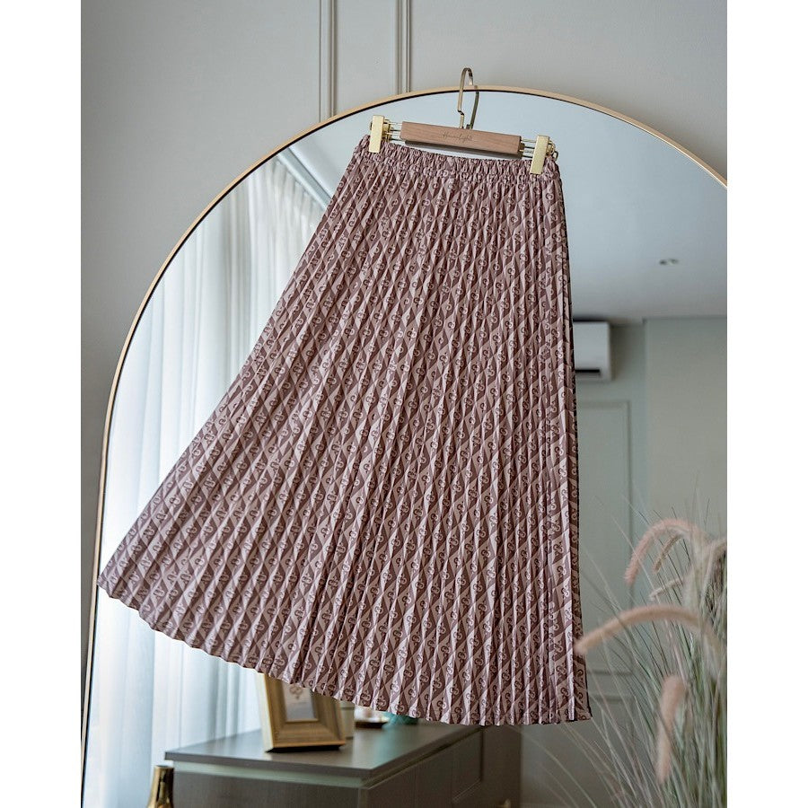 Monogram Pleats Skirt
