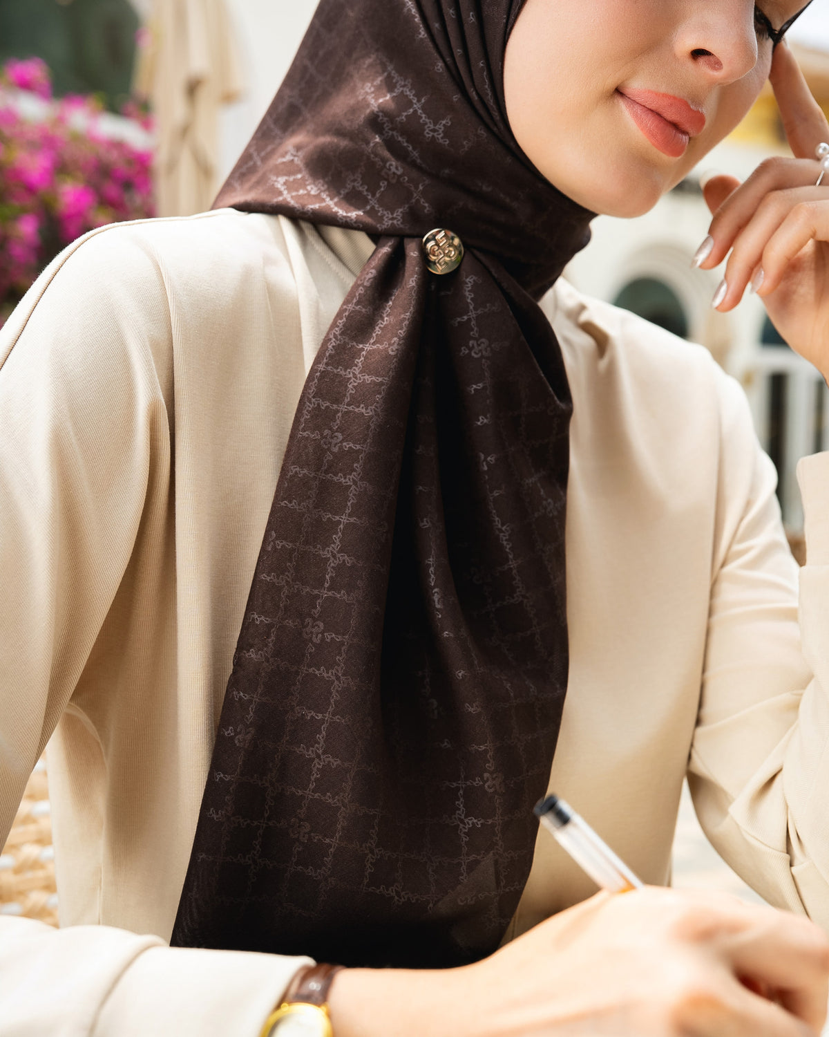 Voal With Embossed