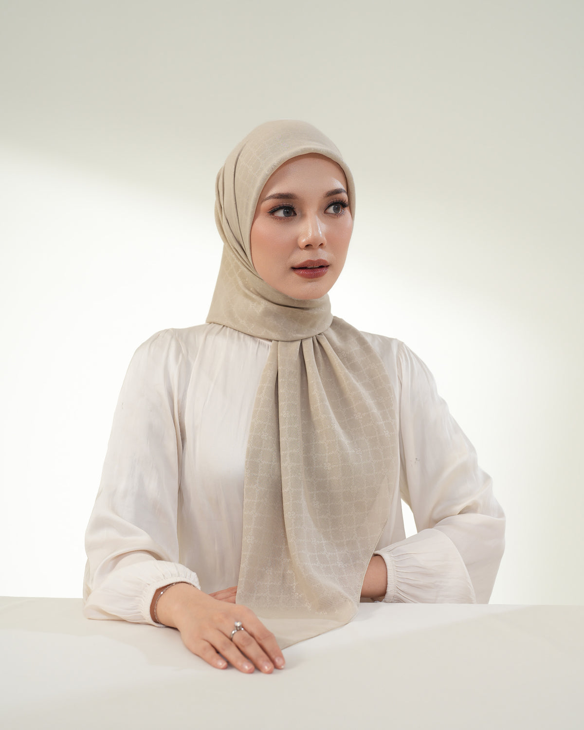Voal With Embossed